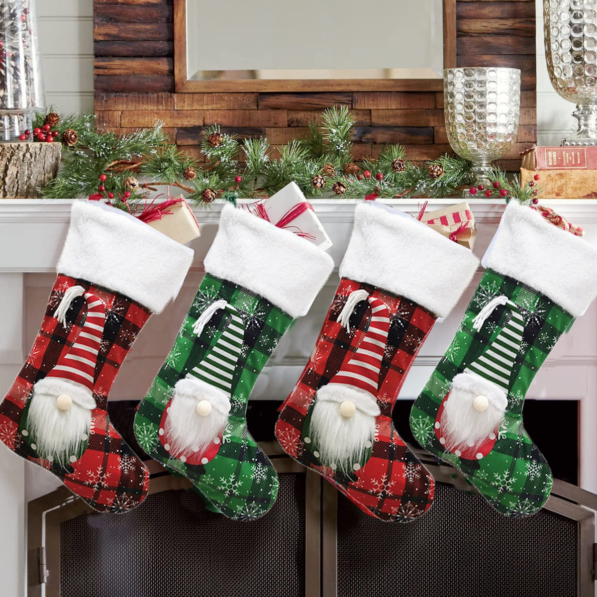 Christmas Decoration Faceless Doll 3D Christmas Socks Christmas Pendant Large Gift Bag
