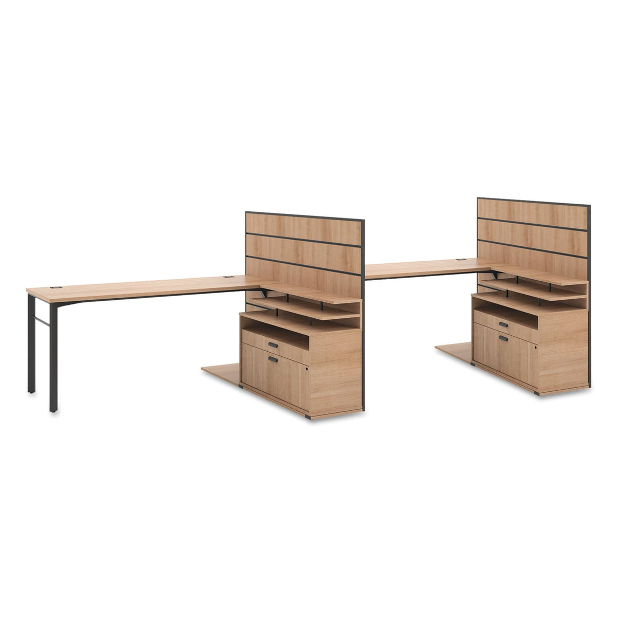 HON Manage Series Worksurface, 60" x 23.5" x 1", Wheat