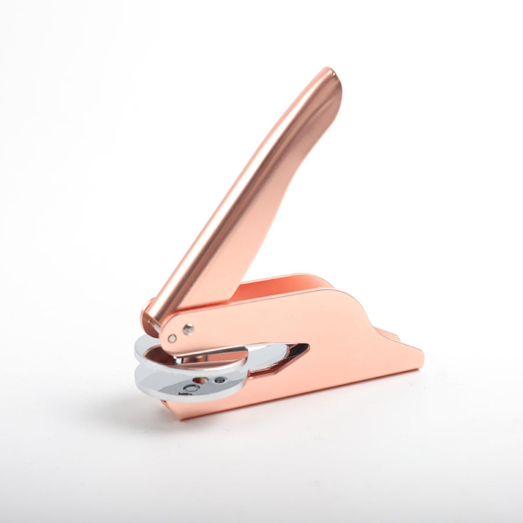 Customized non embroidered steel embossed pliers with steel seal engraved wedding pliers with steel seal logo