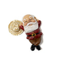 Creative resin sleeping posture elf statue courtyard garden with straw hat dwarf ornaments