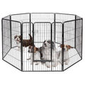 8 Metal Panel Heavy Duty Pet Playpen Dog Fence with Door