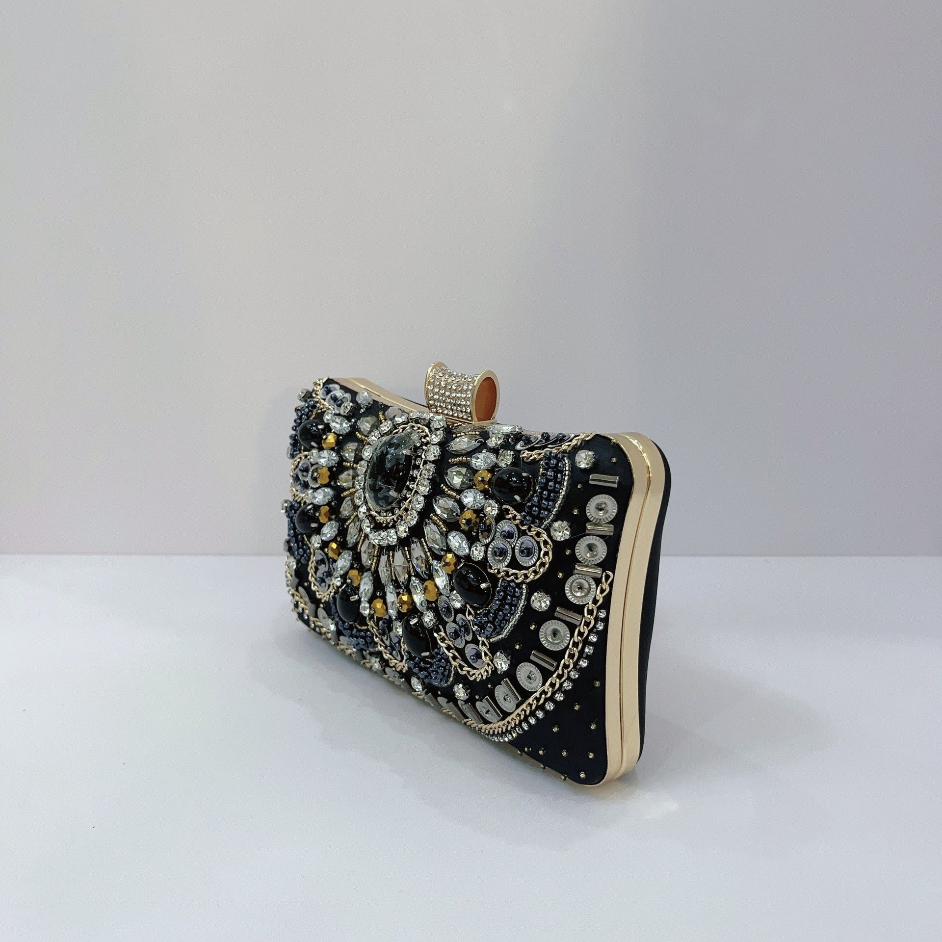 Heavy Industry Pearl-Embroidered Evening Clutch For Women Wedding Bag