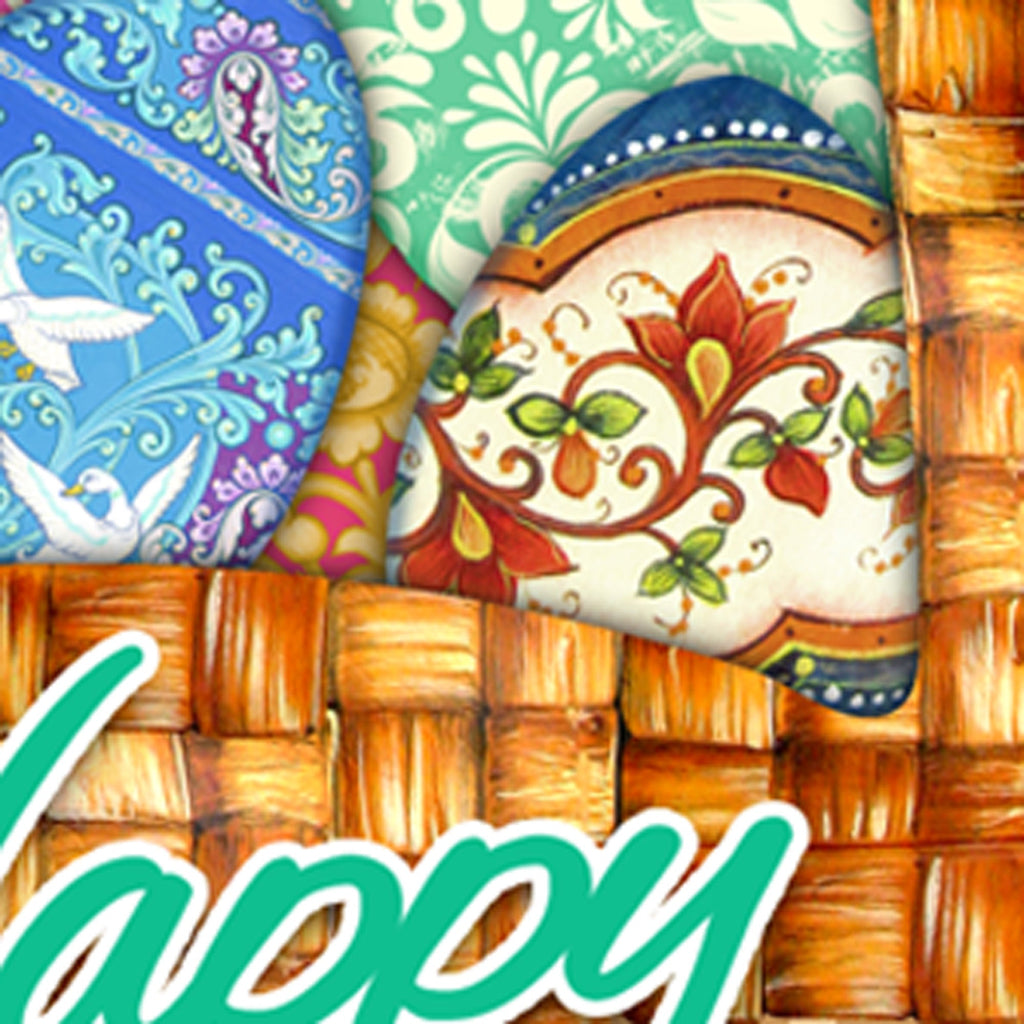 Easter Basket Outdoor Scene  by G. DeBrekht - Easter Spring Decor - 8185309F