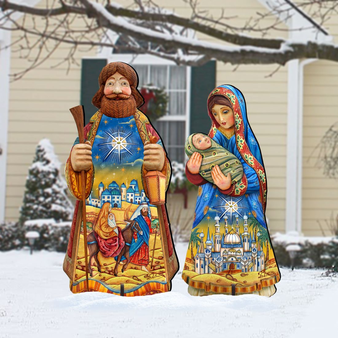 Night at Bethlehem Outdoor Nativity Set  by G. DeBrekht - Nativity Holiday Decor - 8152654F-S2