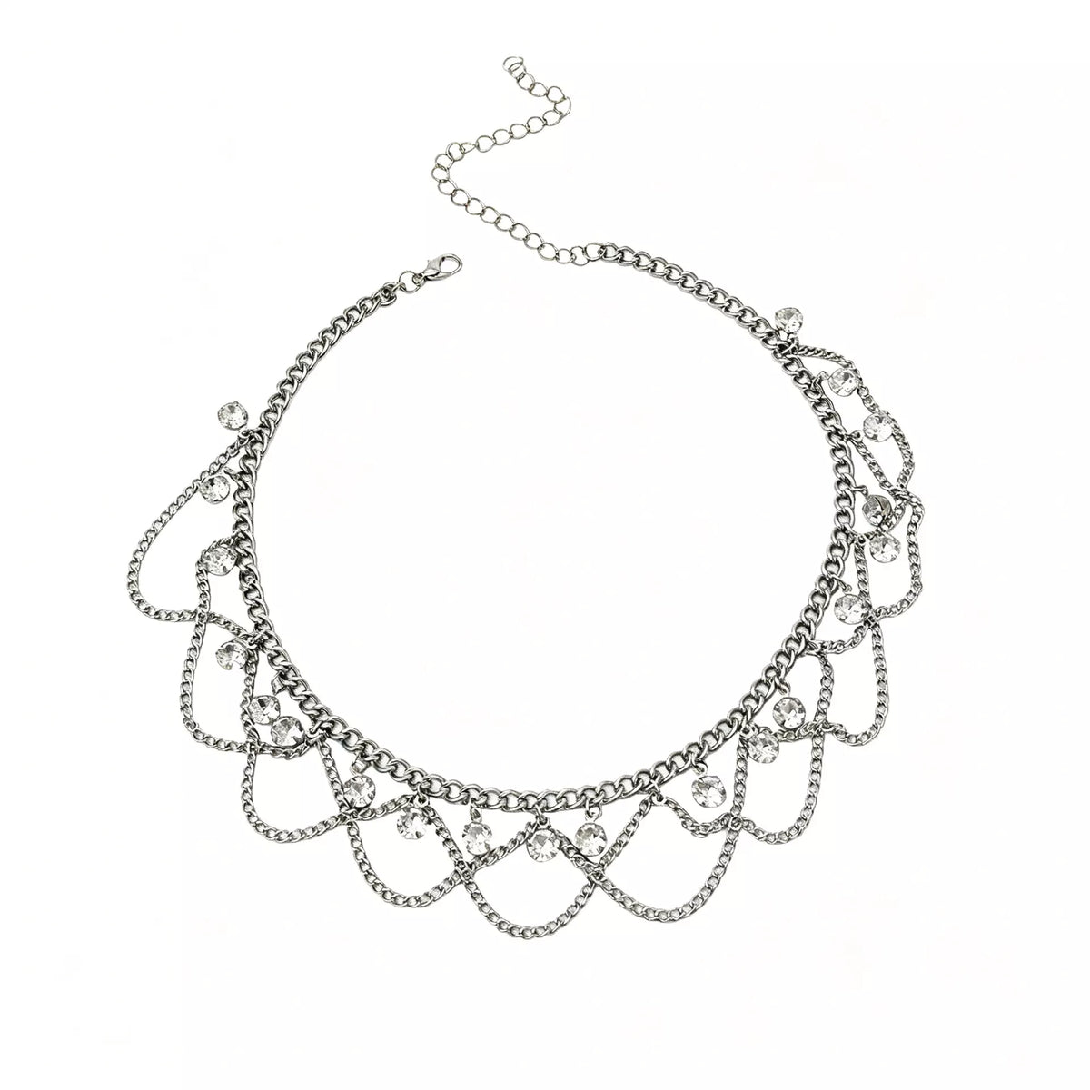 18K Gold-Plated Zircon Chain Necklace