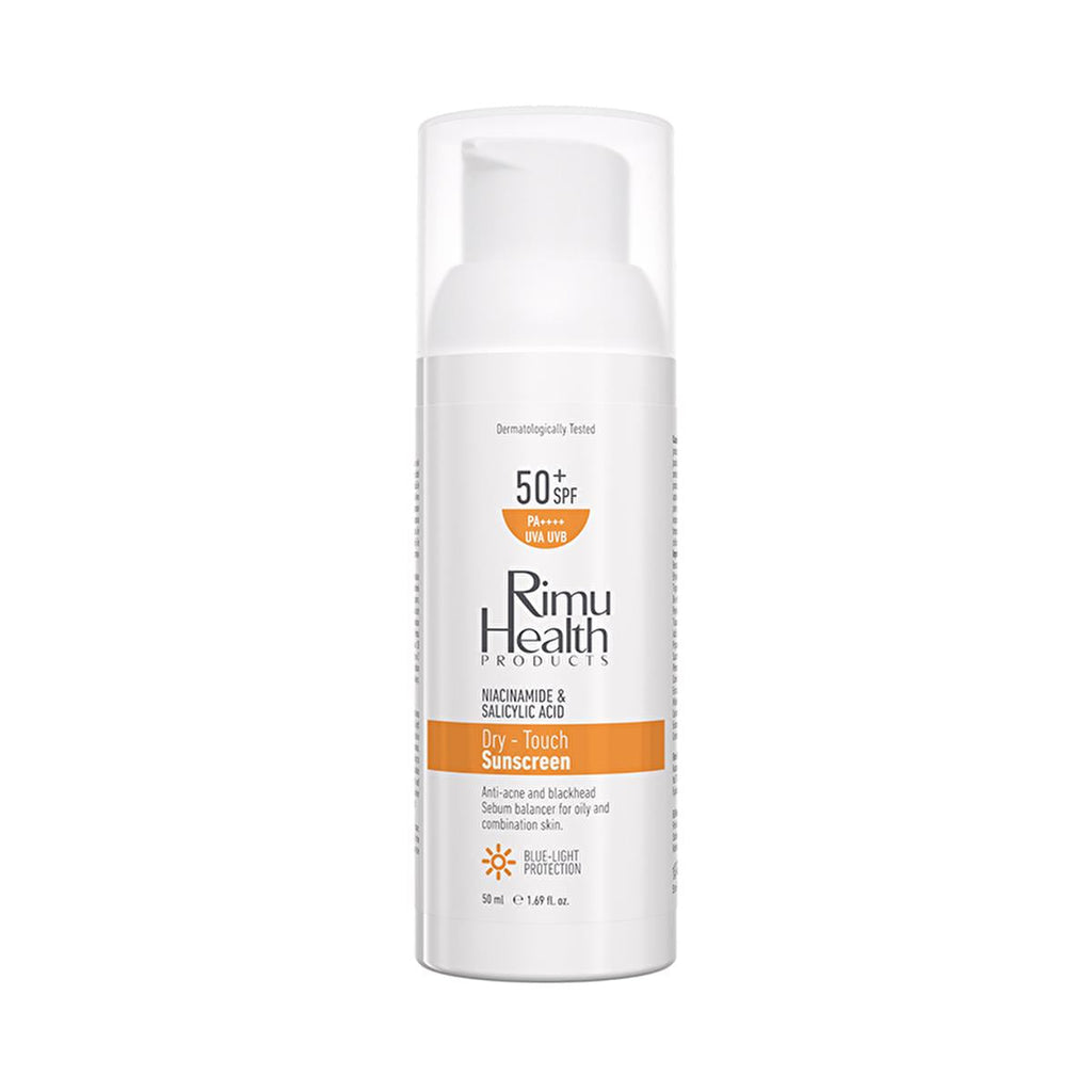 Rimu Health: Niacinamide & Salicylic Acid Sunscreen for Oily & Acne-Prone Skin | Blackhead & Blemish Control, Broad Spectrum UVA Protection