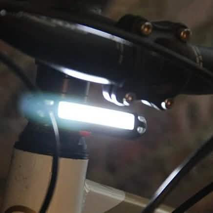2-in-1 500LM Bicycle USB Rechargeable LED Bike Light Taillight Ultralight Warning Night