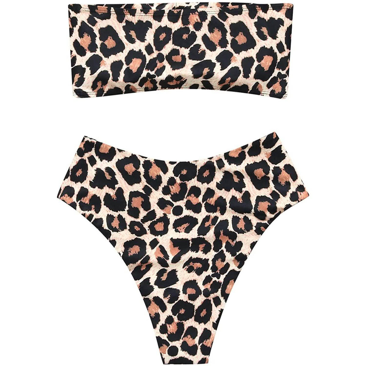 2-Piece: Women's Tube Top Bikini Swimsuit