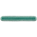 Rubbermaid HYGEN Dust Mop Heads With Fringe, Green, 60 in., Microfiber, Cut-End