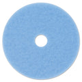 3M Hi-Performance Burnish Pad 3050, 20" Diameter, Sky Blue, 5/Carton