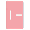 Smead AlphaZ Color-Coded Second Letter Alphabetical Labels, I, 1 x 1.63, Pink, 10/Sheet, 10 Sheets/Pack