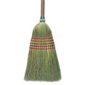 Boardwalk Corn Broom, Corn Bristles, 56" Overall Length, Natural, 6/Carton