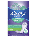 Always Daily Protect Pantyliners, Long Absorbency, 46 Count