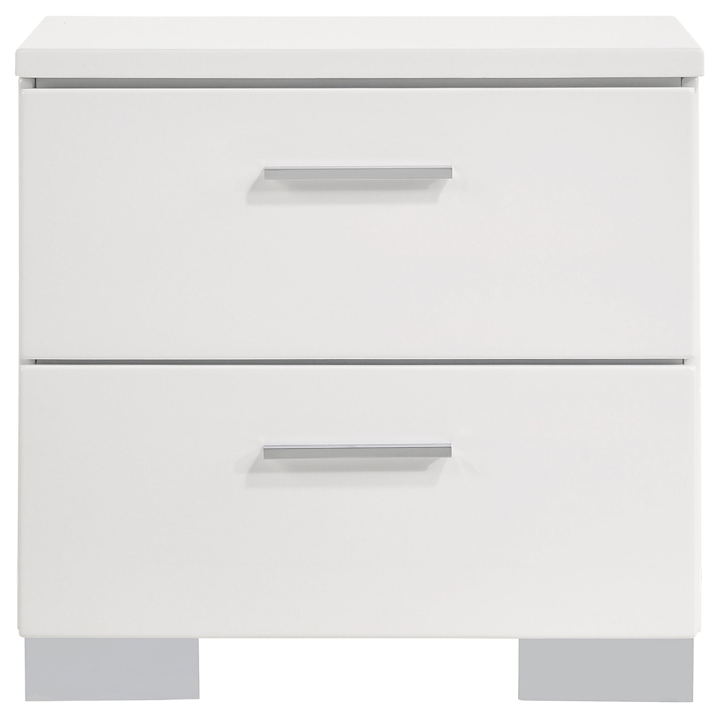 Felicity 4-piece Queen Bedroom Set White High Gloss