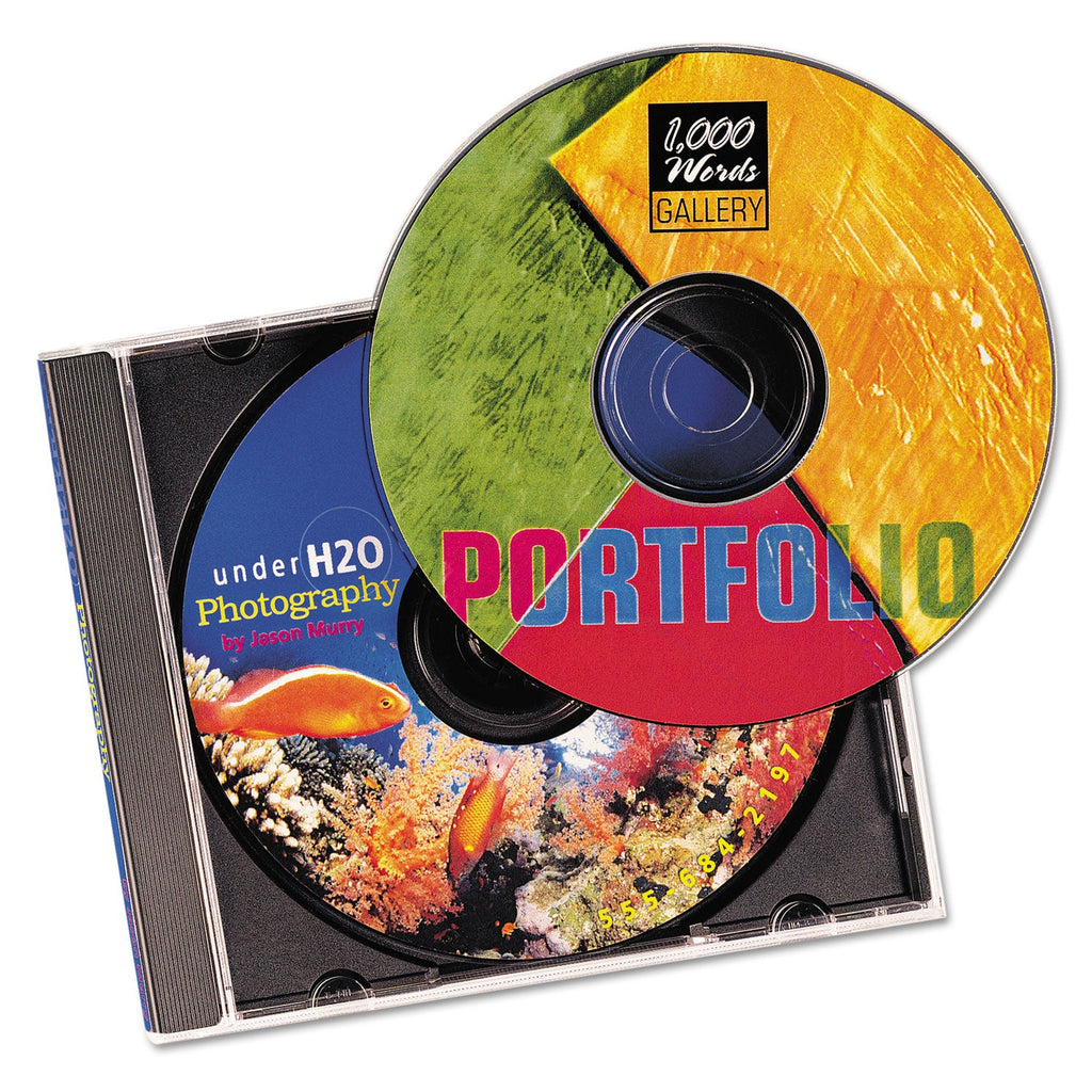 Avery Laser CD Labels, Matte White, 30/Pack