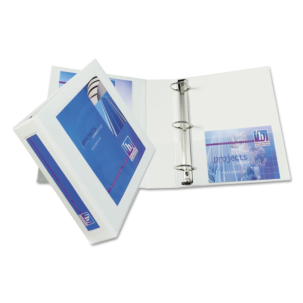 Avery Framed View Heavy-Duty Binders, 3 Rings, 2" Capacity, 11 x 8.5, White