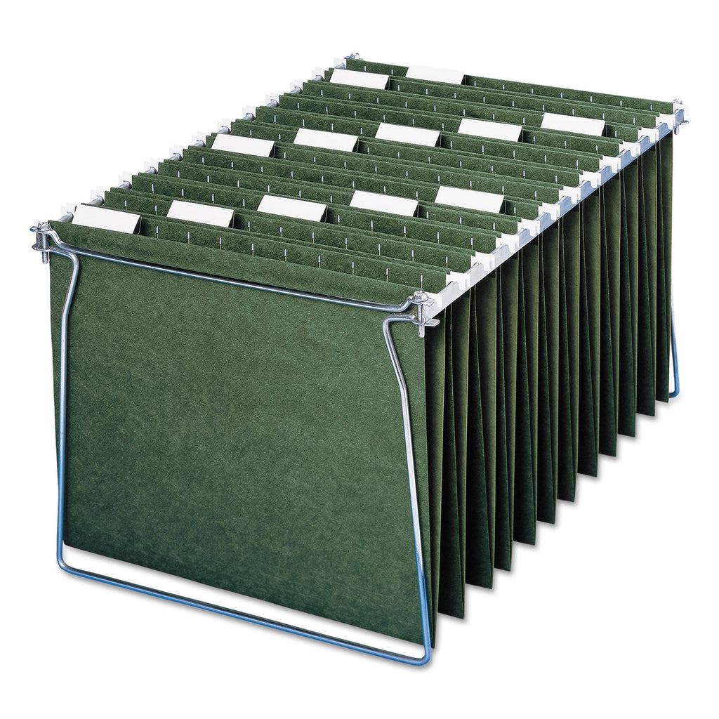Smead Hanging Folders, Letter Size, 1/5-Cut Tabs, Standard Green, 25/Box
