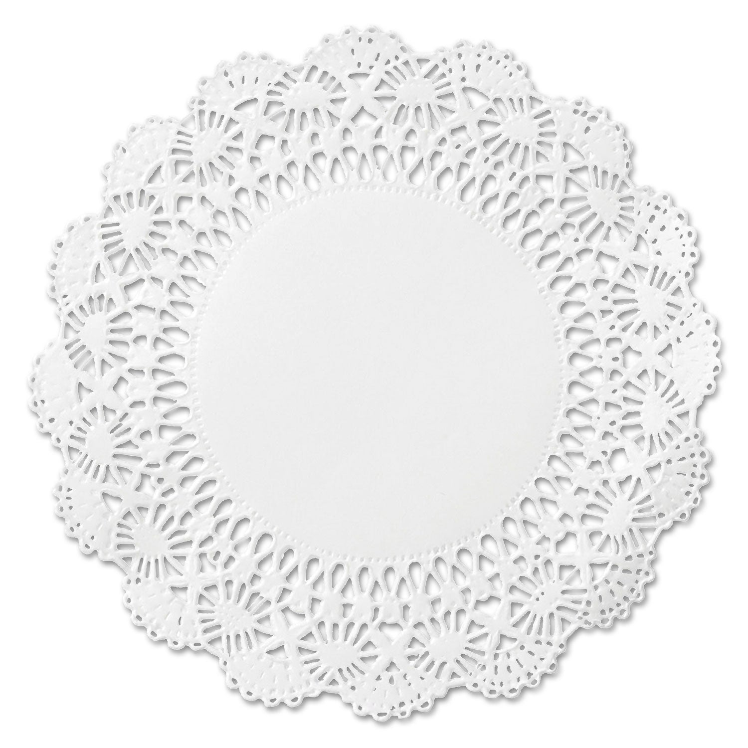 Hoffmaster Cambridge Lace Doilies, Round, 12", White, 1,000/Carton