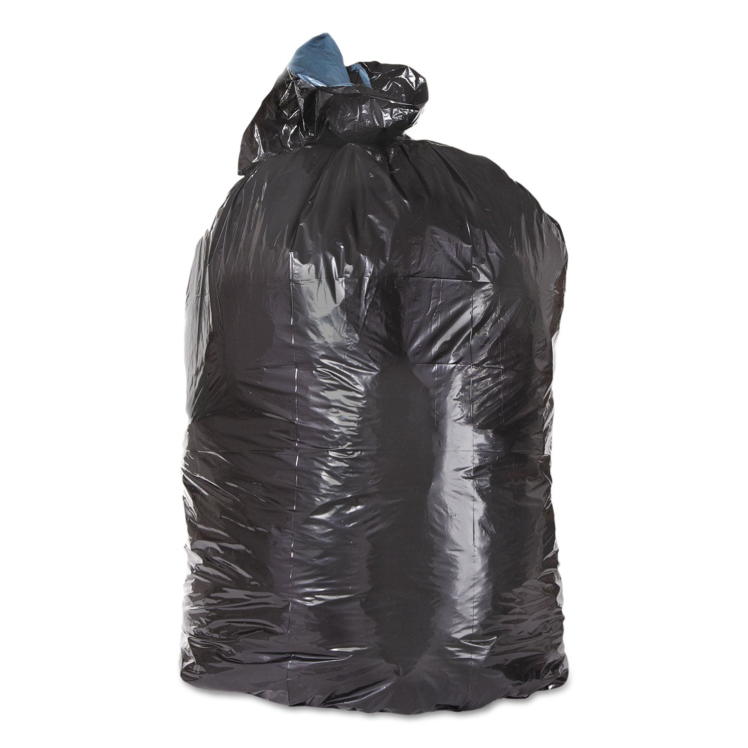 Trinity Plastics Low-Density Can Liners, 10 gal, 1 mil, 24" x 23", Black, 500/Carton