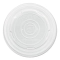 Eco-Products World Art PLA-Laminated Soup Container Lids, Fits 8 oz Sizes, Translucent, Plastic, 50/Pack, 20 Packs/Carton