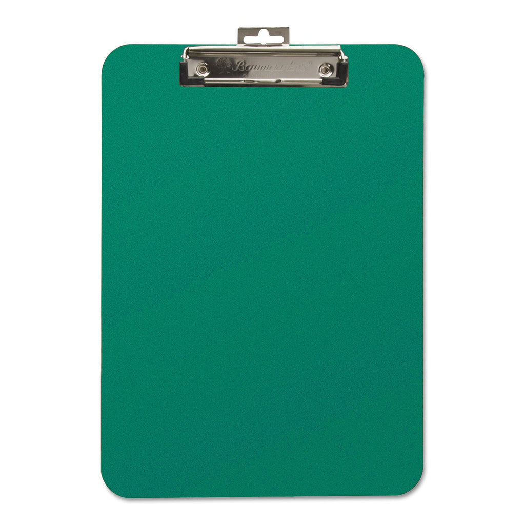 Mobile OPS Unbreakable Recycled Clipboard, 0.25" Clip Capacity, Holds 8.5 x 11 Sheets, Green