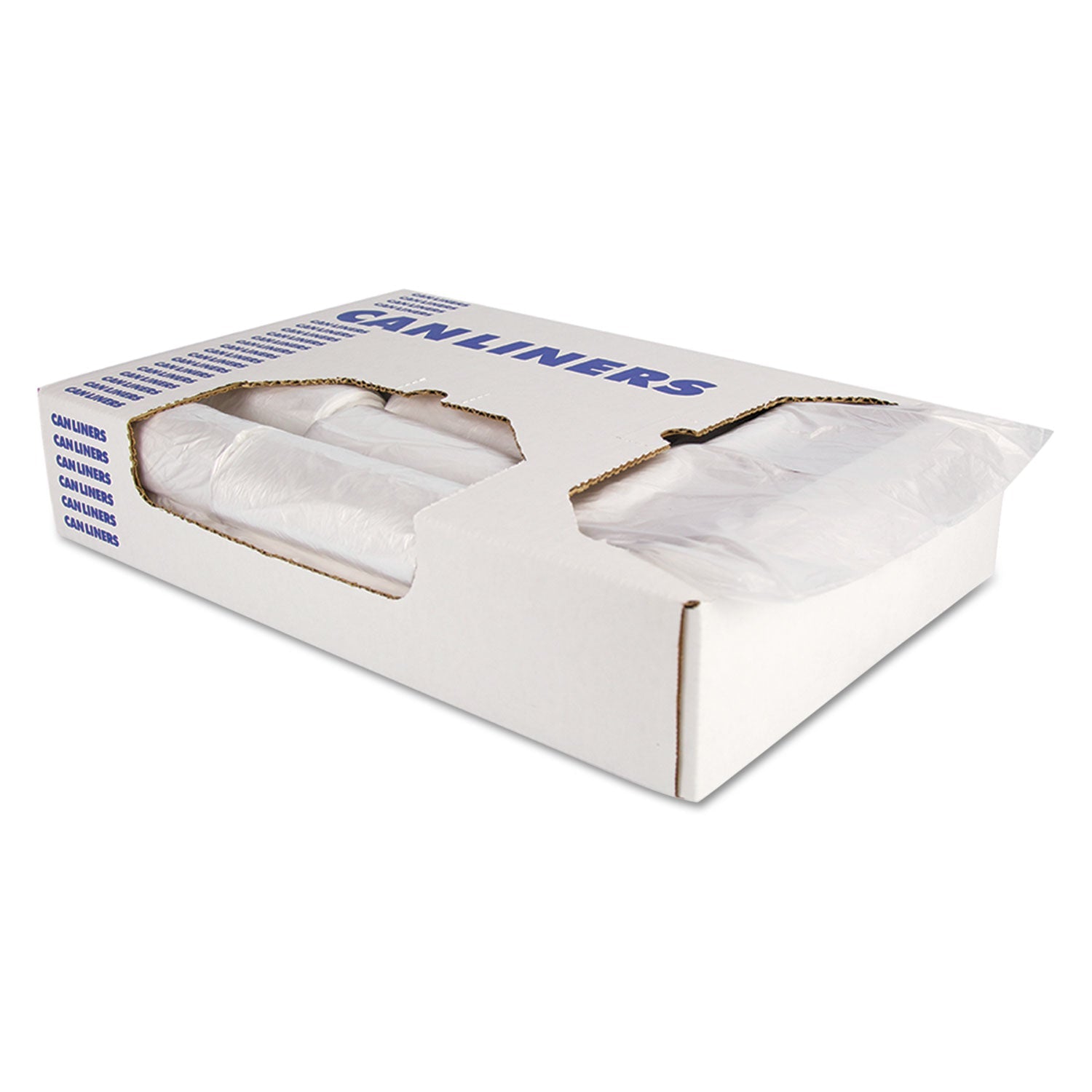 Heritage High-Density Waste Can Liners, 10 gal, 6 microns, 24" x 24", Natural, 1,000/Carton