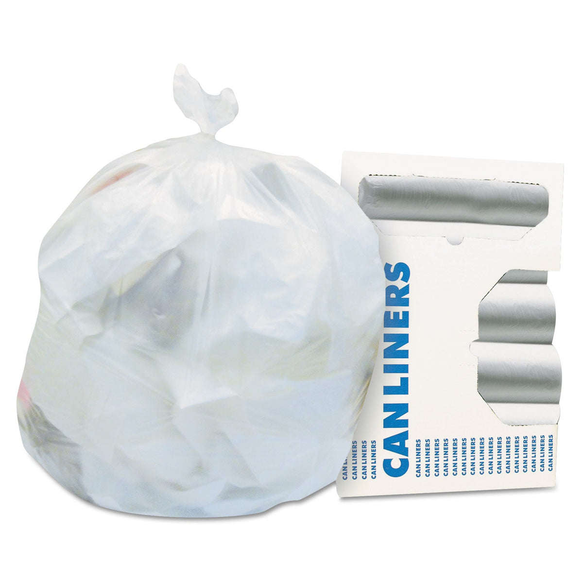 Heritage High-Density Waste Can Liners, 33 gal, 16 microns, 33" x 40", Natural, 250/Carton