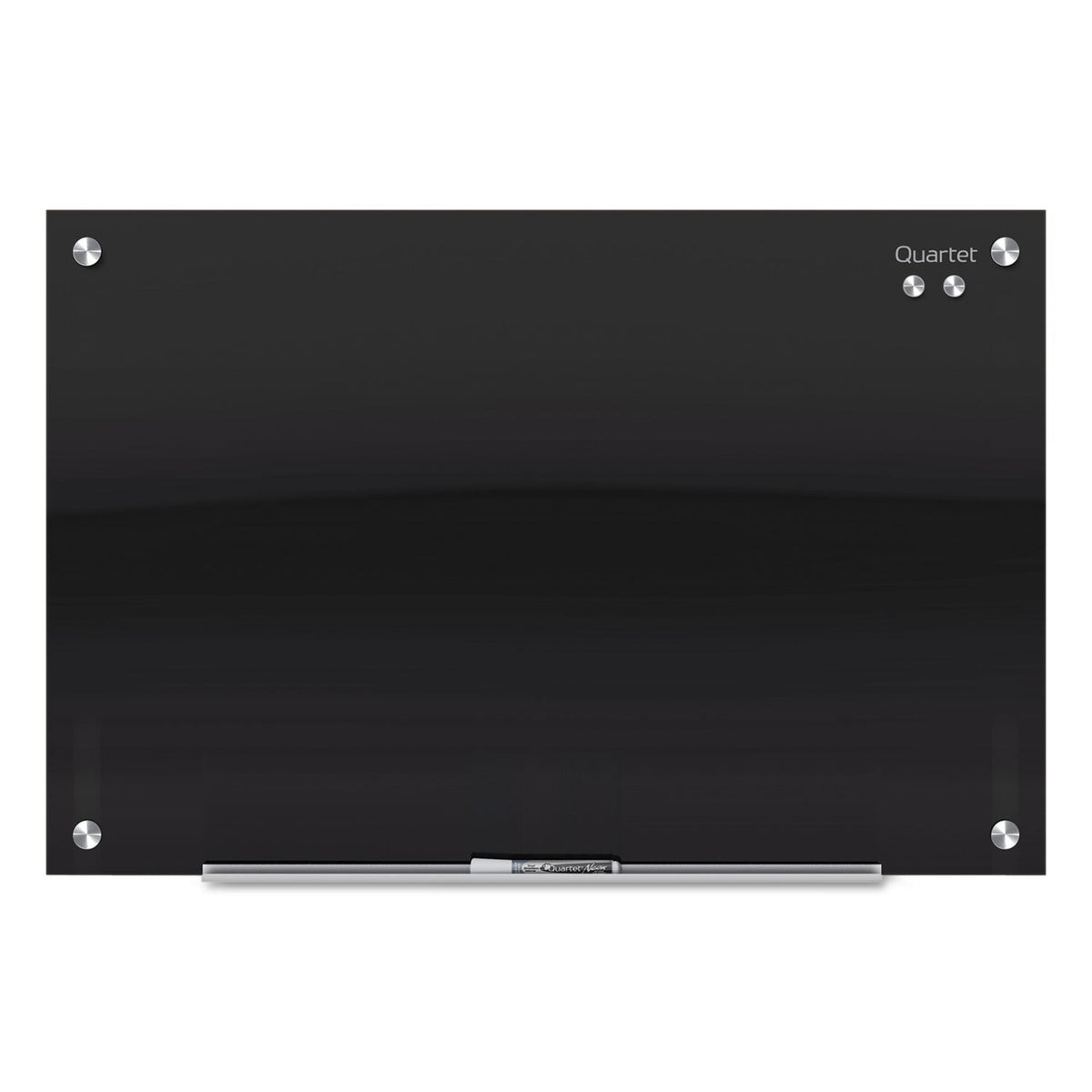 Quartet Infinity Black Glass Magnetic Marker Board, 72 x 48