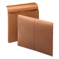 Smead Expanding Wallet with Elastic Cord, 2" Expansion, 1 Section, Elastic Cord Closure, Letter Size, Redrope