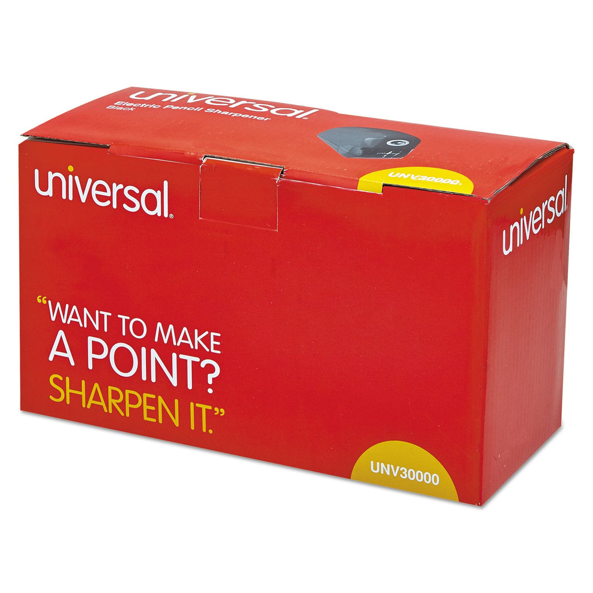 Universal Electric Pencil Sharpener, AC-Powered, 3.13 x 5.75 x 4, Black