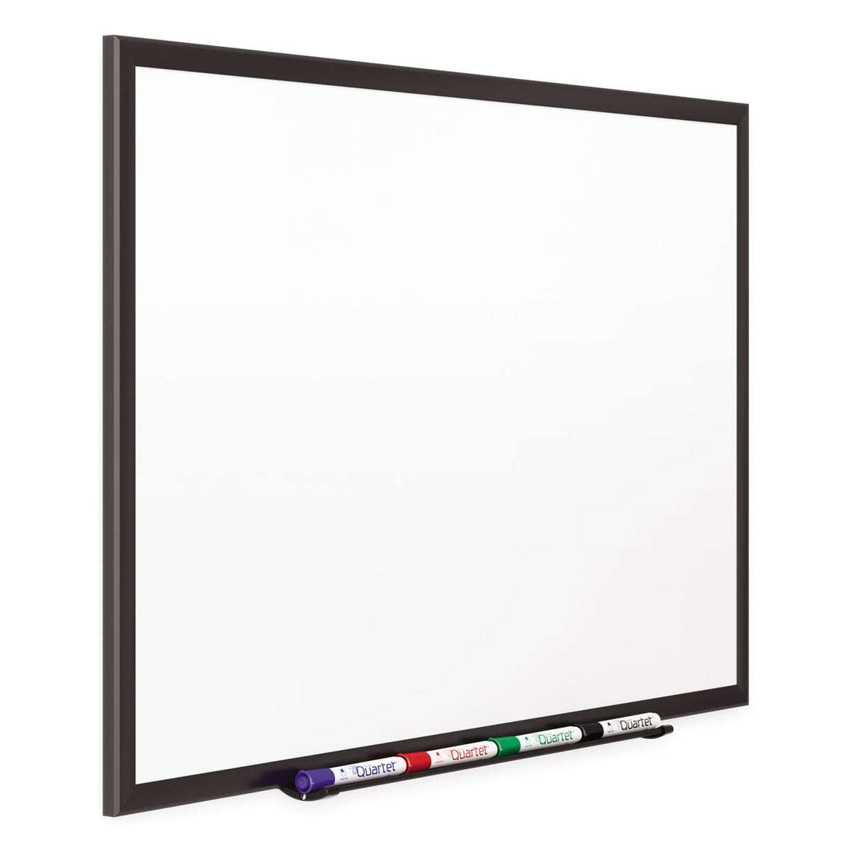 Quartet Classic Porcelain Magnetic Whiteboard, 60 x 36, Black Aluminum Frame