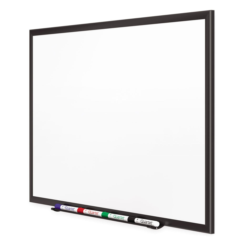 Quartet Classic Porcelain Magnetic Whiteboard, 72 x 48, Black Aluminum Frame