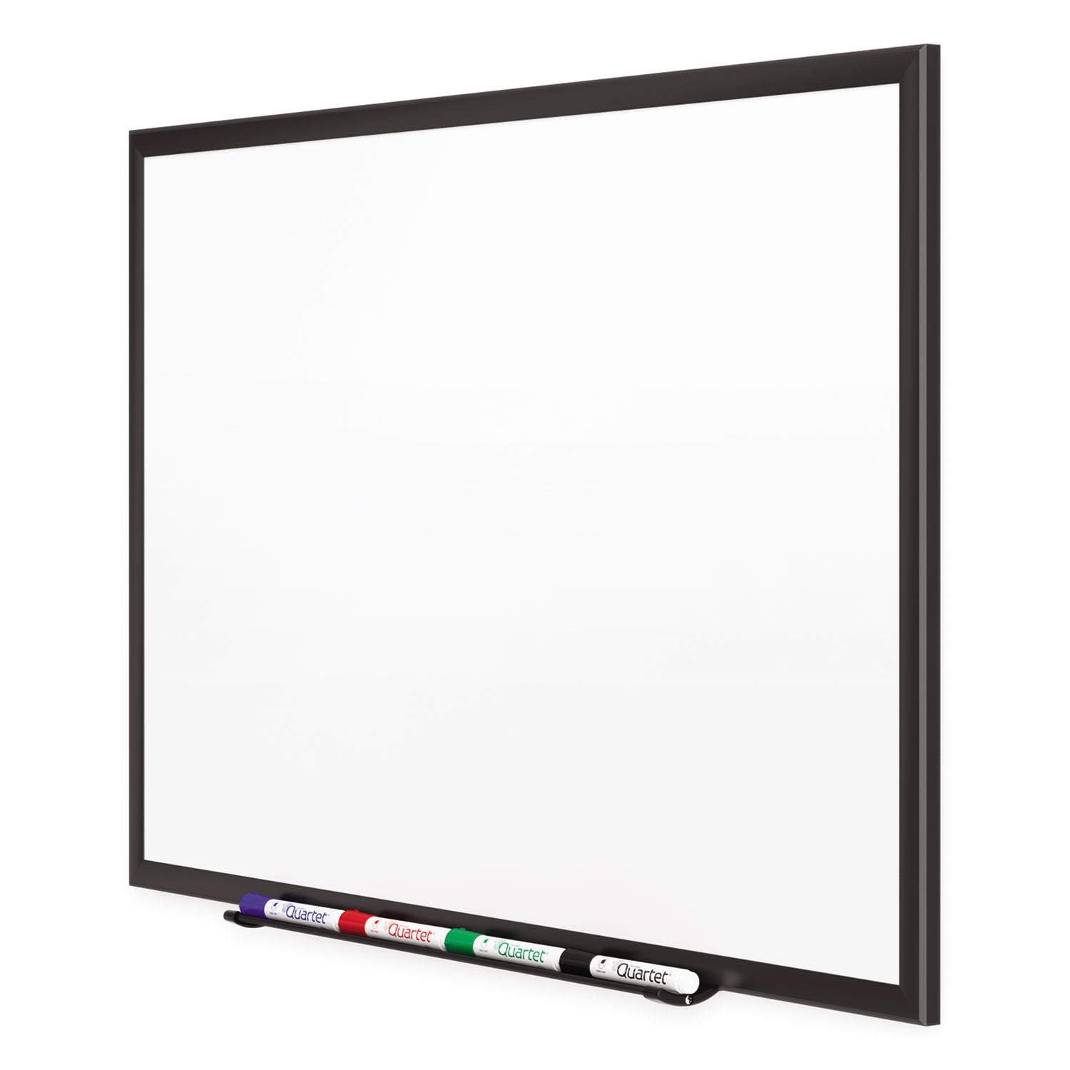 Quartet Classic Porcelain Magnetic Whiteboard, 72 x 48, Black Aluminum Frame