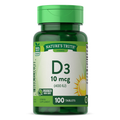 Nature's Truth® Vitamin D3 400 U Tablet, 100 EA