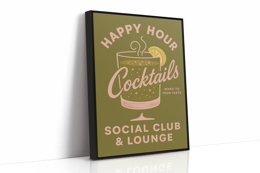 Happy Hour Cocktails Lounge Print