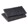 Scotch-Brite Griddle Polishing Pad, 4 x 5.25, Gray, 60/Carton