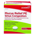 Leader Mucus Relief Pe Sinus Congestion Tablets