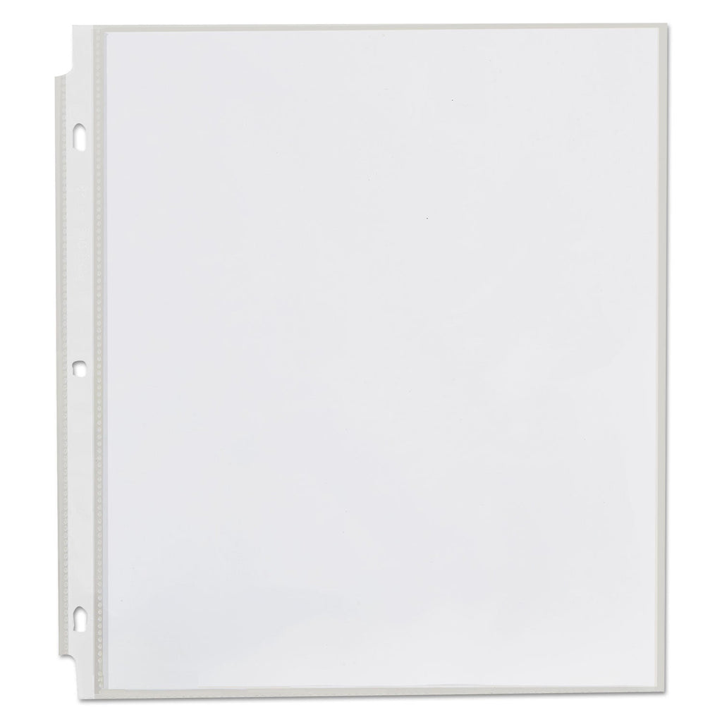 Universal Top-Load Poly Sheet Protectors, Heavy Gauge, Clear, 50/Pack