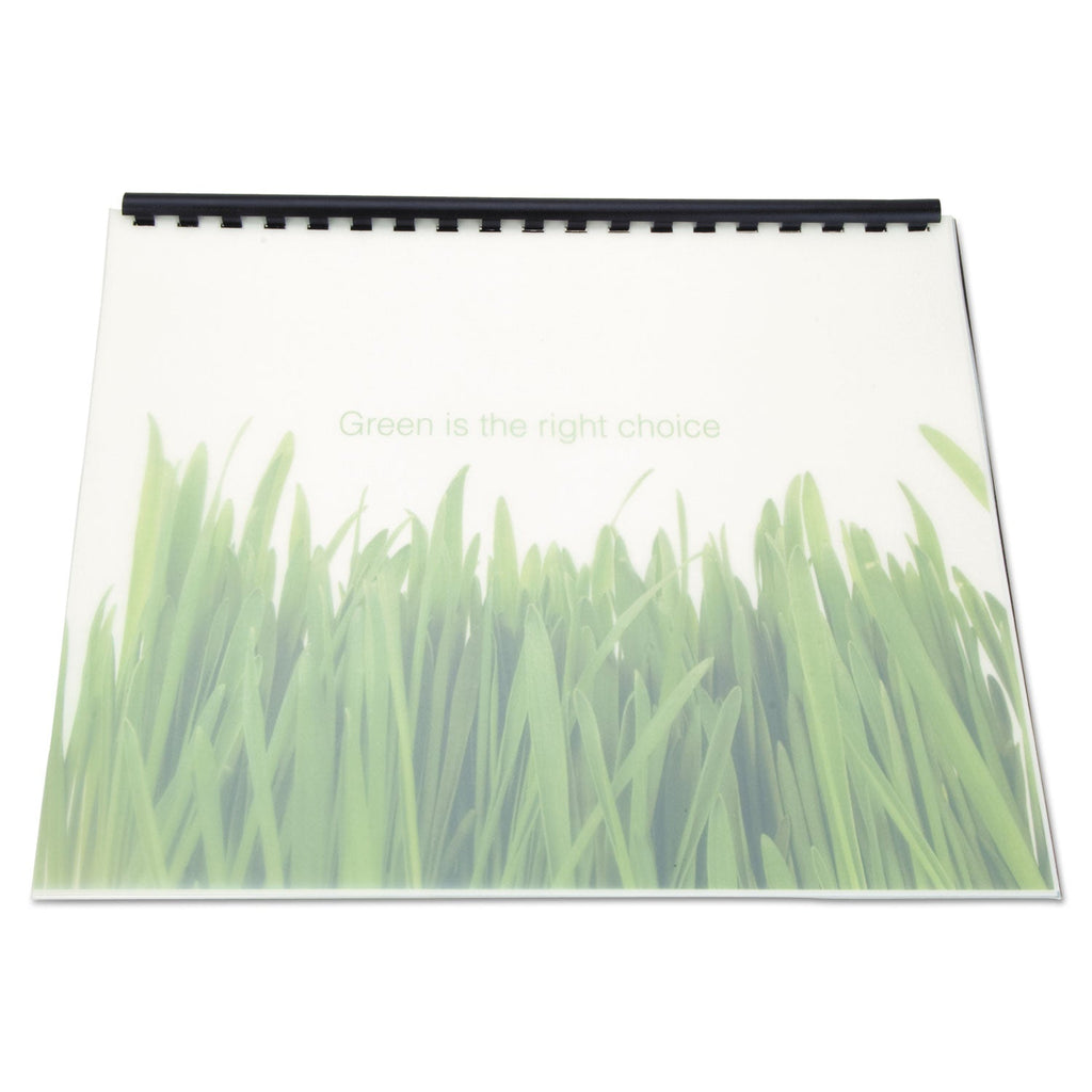 GBC 100% Recycled Poly Binding Cover, Frost, 11 x 8.5, Unpunched, 25/Pack
