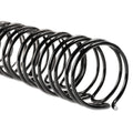 GBC WireBind Spines, 3/8" Diameter, 85 Sheet Capacity, Black, 100/Box