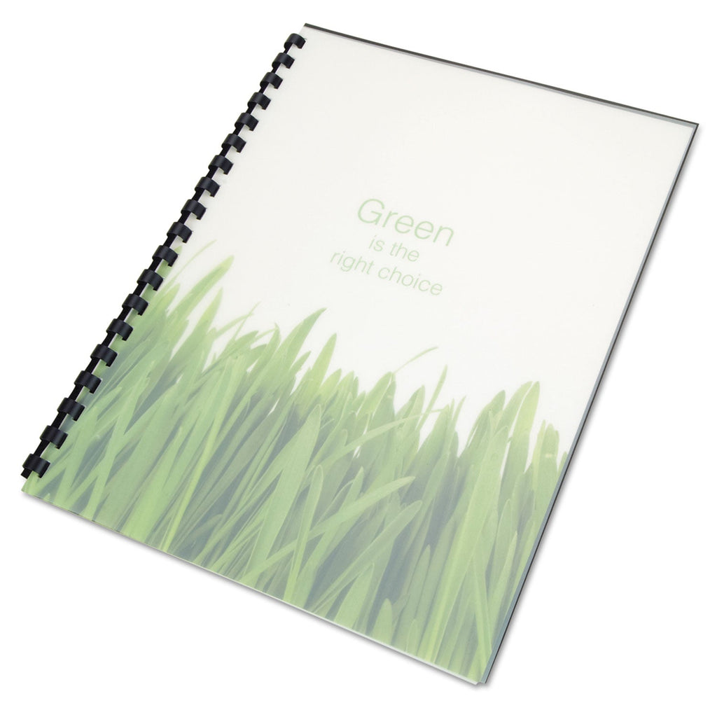 GBC 100% Recycled Poly Binding Cover, Frost, 11 x 8.5, Unpunched, 25/Pack