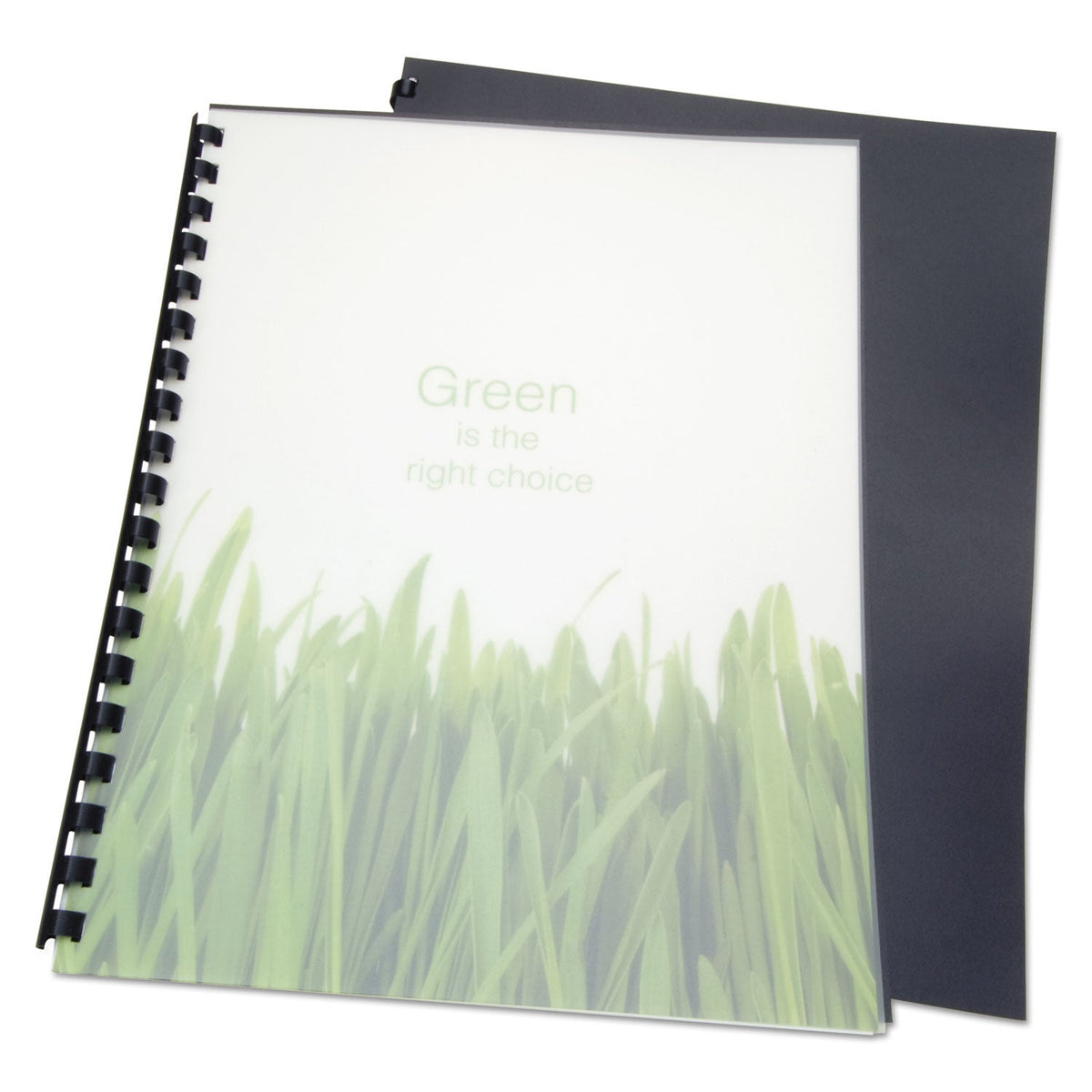 GBC 100% Recycled Poly Binding Cover, Frost, 11 x 8.5, Unpunched, 25/Pack