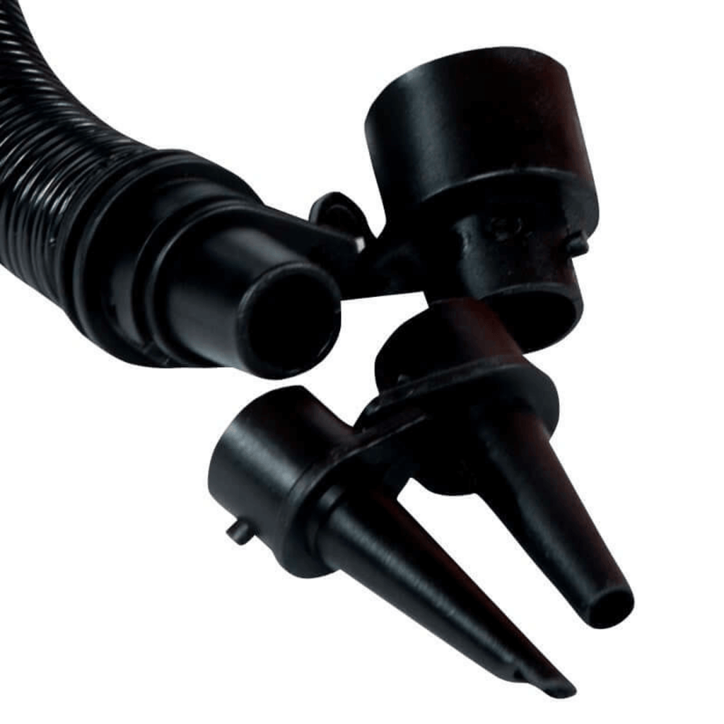 WOW Watersports Double Action Hand Pump with 4 Universal Valve Adapters and Hose Lock