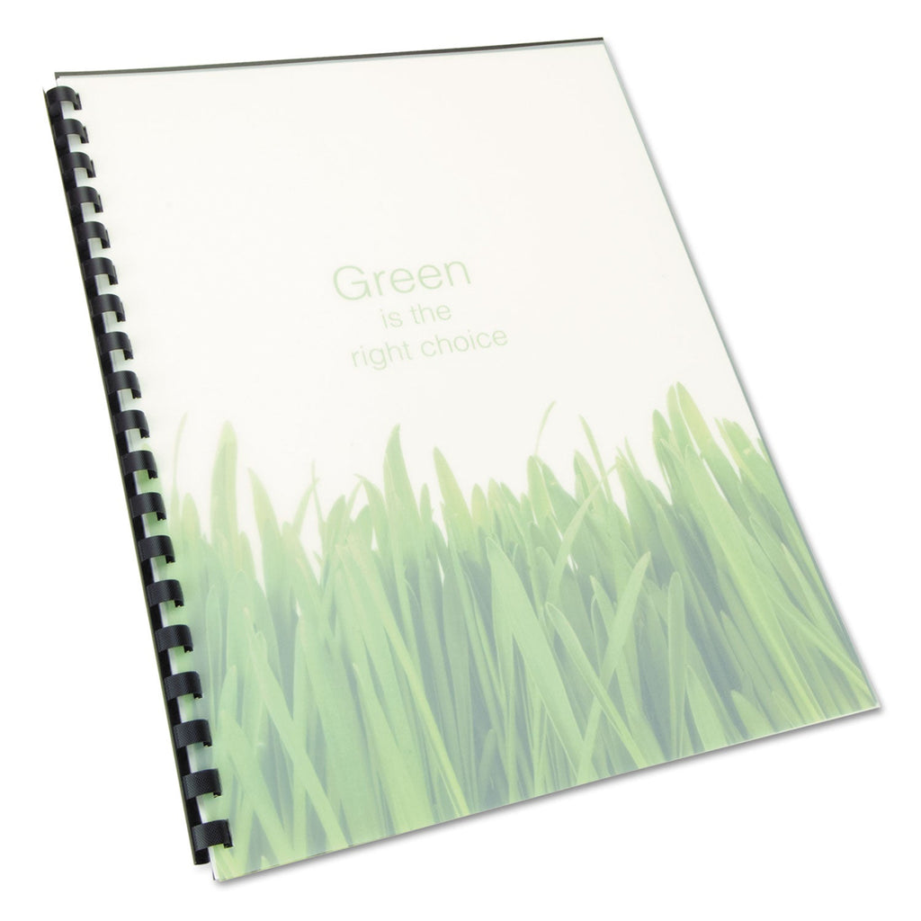 GBC 100% Recycled Poly Binding Cover, Frost, 11 x 8.5, Unpunched, 25/Pack