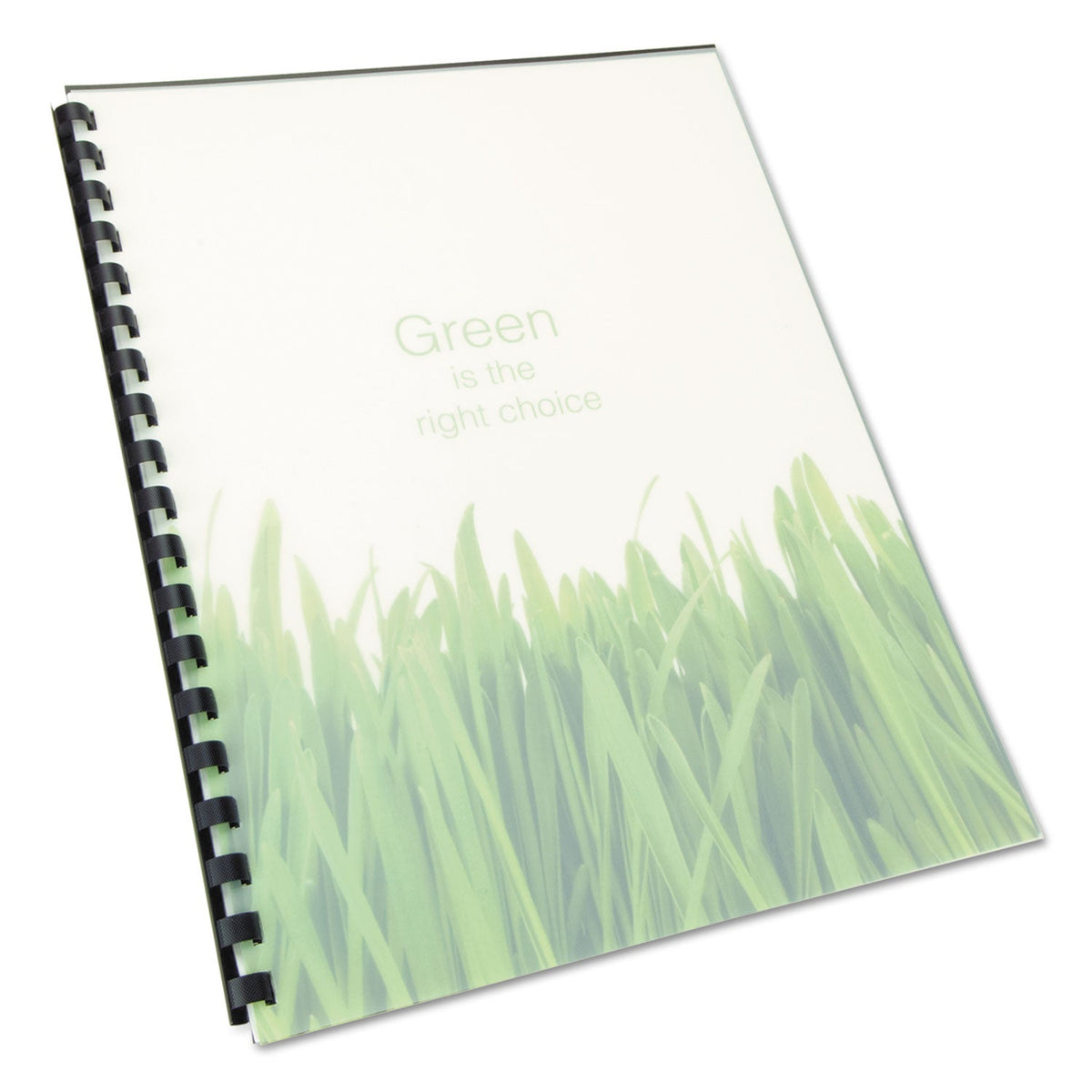 GBC 100% Recycled Poly Binding Cover, Frost, 11 x 8.5, Unpunched, 25/Pack
