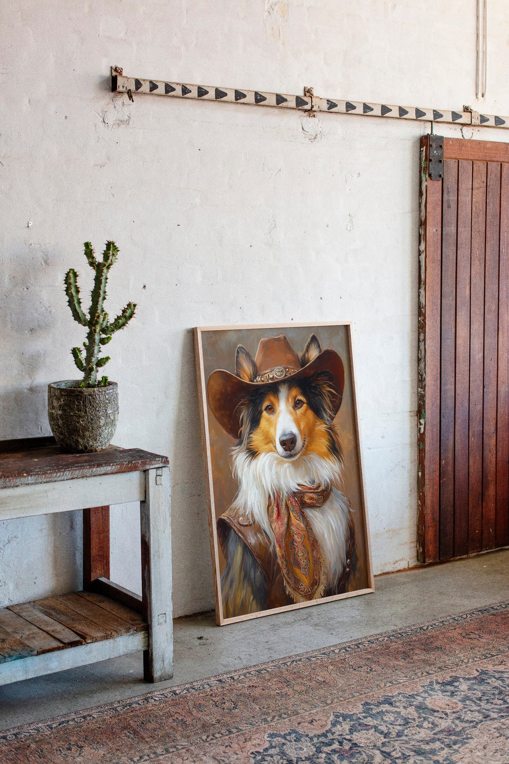 Rough Collie Sunset Wrangler