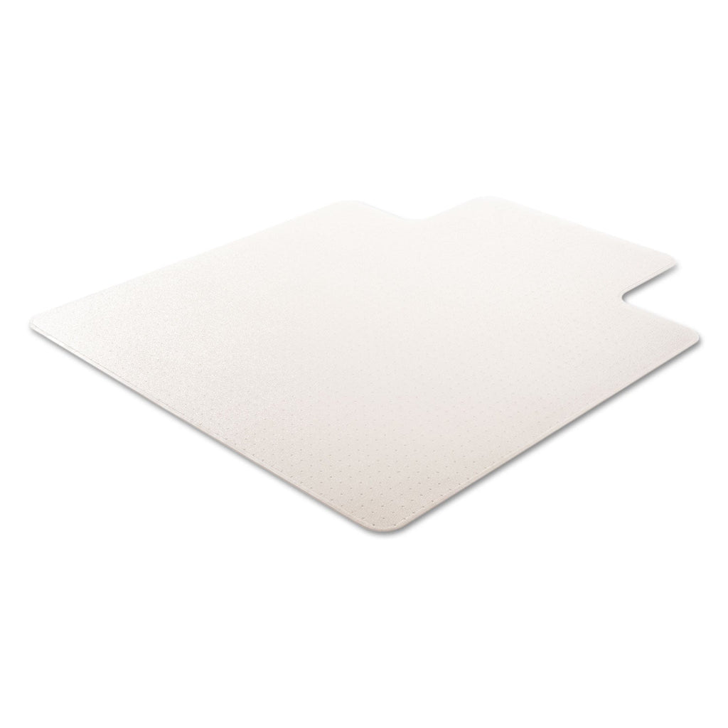 deflecto ExecuMat All Day Use Chair Mat for High Pile Carpet, 45 x 53, Wide Lipped, Clear