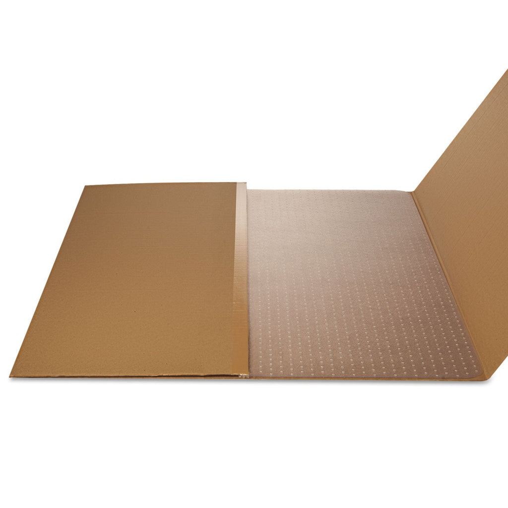 deflecto SuperMat Frequent Use Chair Mat, Medium Pile Carpet, Flat, 46 x 60, Rectangle, Clear