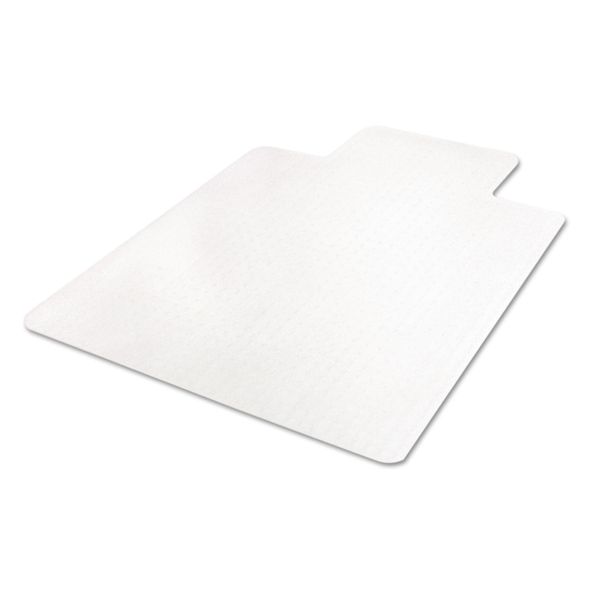 deflecto EconoMat Occasional Use Chair Mat, Low Pile Carpet, Flat, 36 x 48, Lipped, Clear
