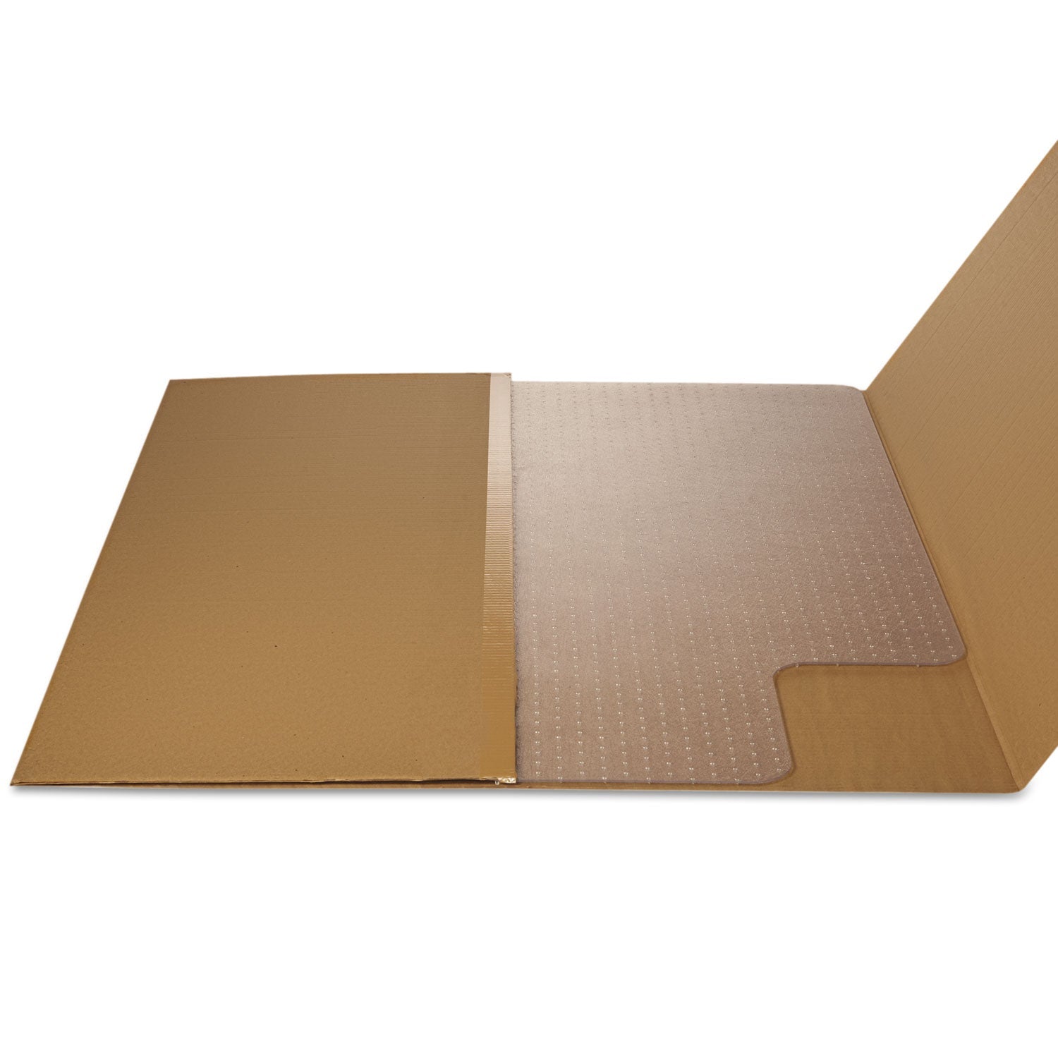 deflecto SuperMat Frequent Use Chair Mat, Med Pile Carpet, Flat, 36 x 48, Lipped, Clear